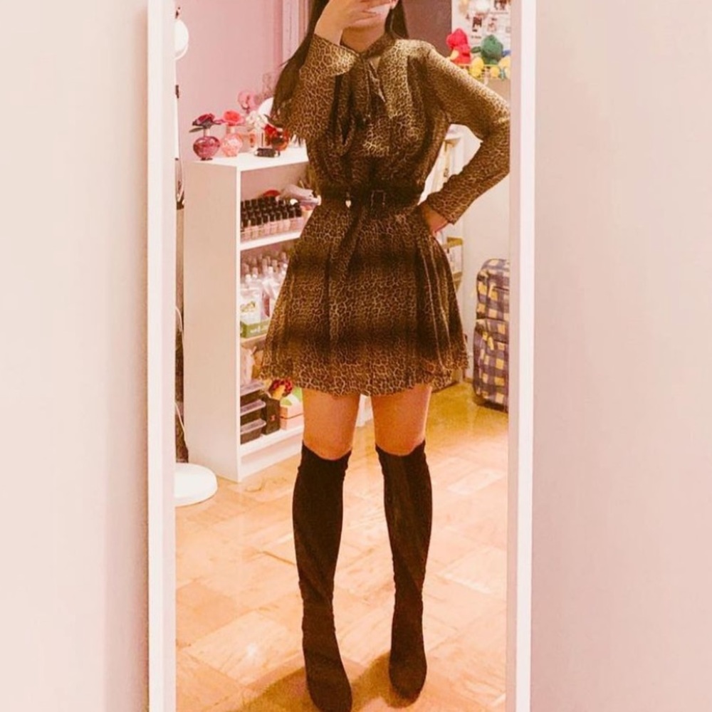 Zara leopard dress